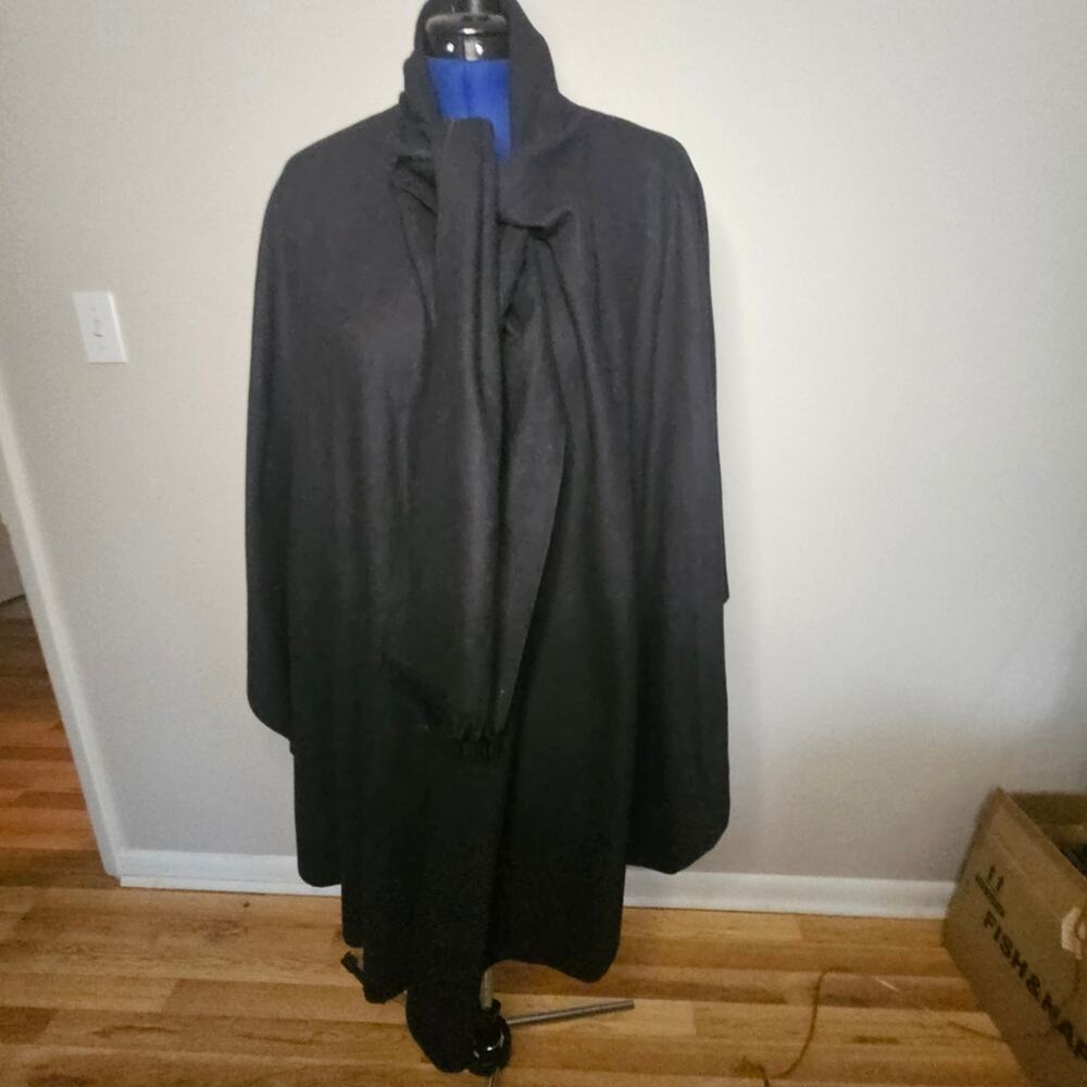 Betmar Wool Cape With Integrated Scarf